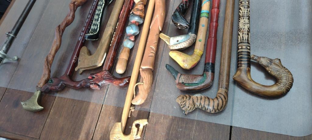 Cannes bois animaux, Antiquités & Art, Enlèvement ou Envoi