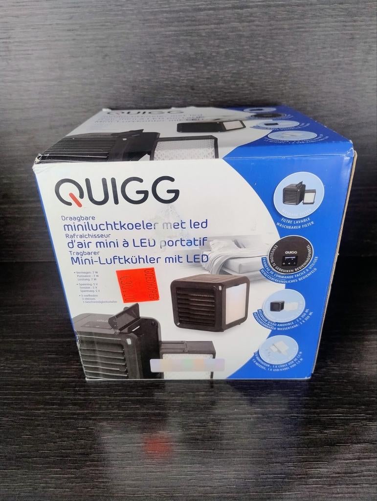 Mini airco Quigg 7W, Elektronische apparatuur, Airco's, Ophalen, Zo goed als nieuw