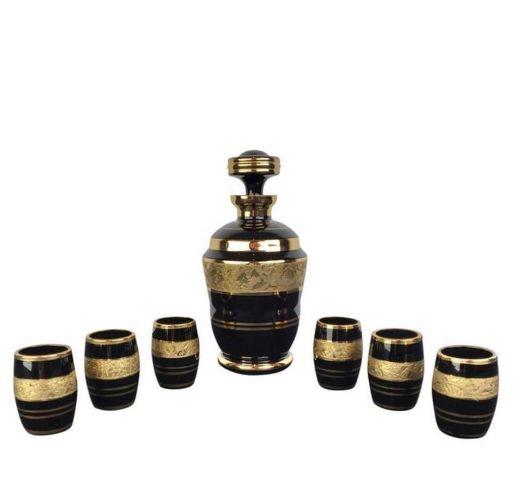 Art Deco likeurset Booms glas De Rupel, Antiek en Kunst, Ophalen of Verzenden