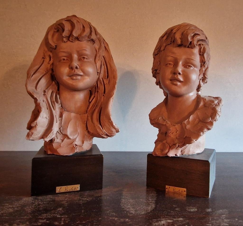 Figurine de garçon vintage en terre cuite de Luigi Paoletti, Enlèvement