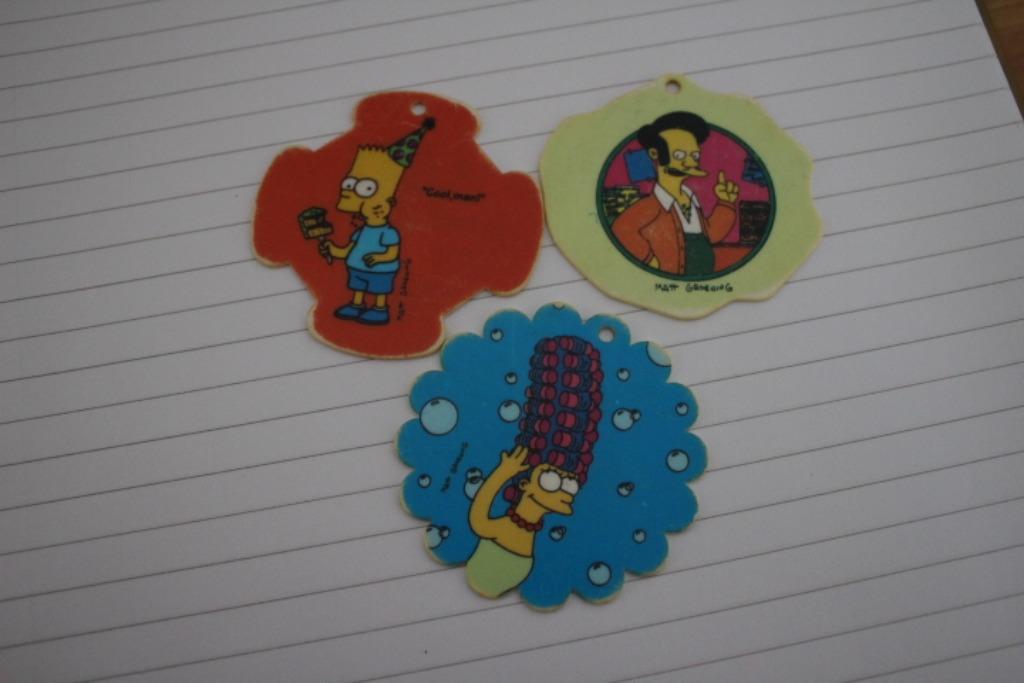 3 Flippo's : The Simpsons  -- 1996, Verzamelen, Flippo's, Ophalen of Verzenden