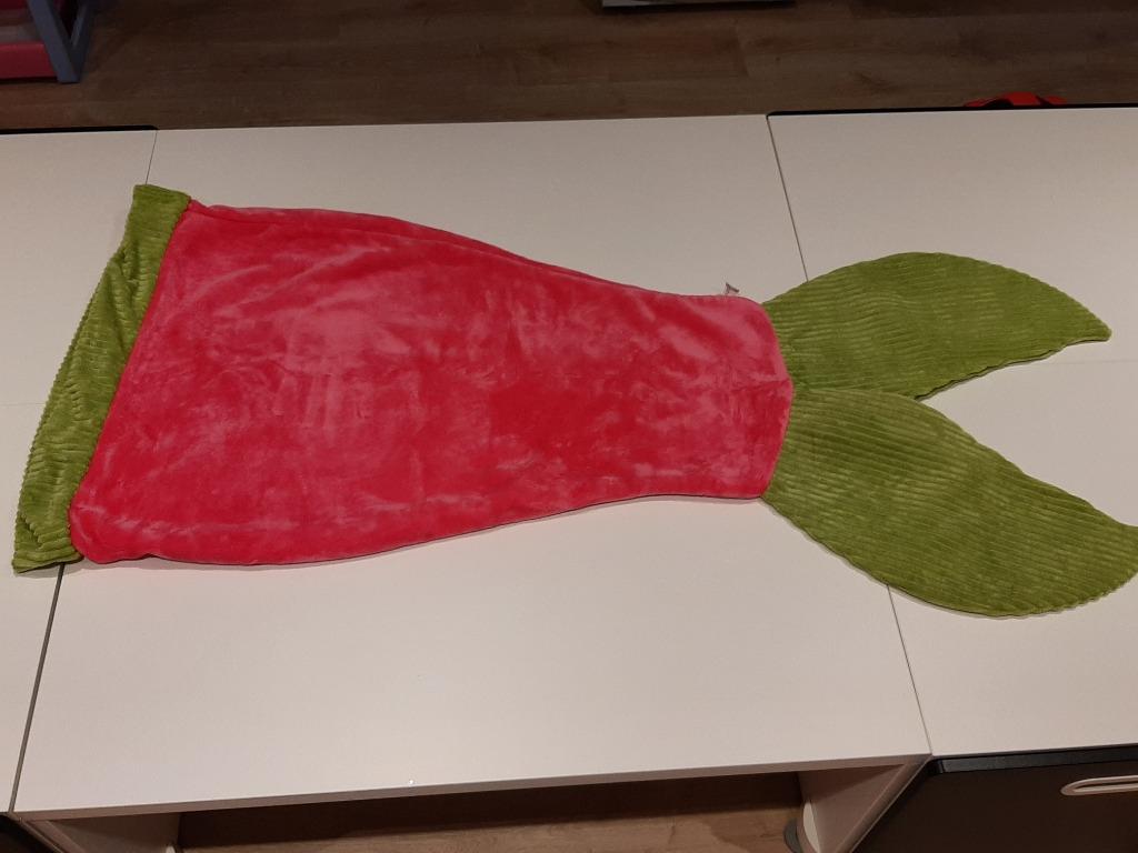 Fleecedeken zeemeerminstaart, Ophalen, Meisje, Roze, Deken of Dekbed