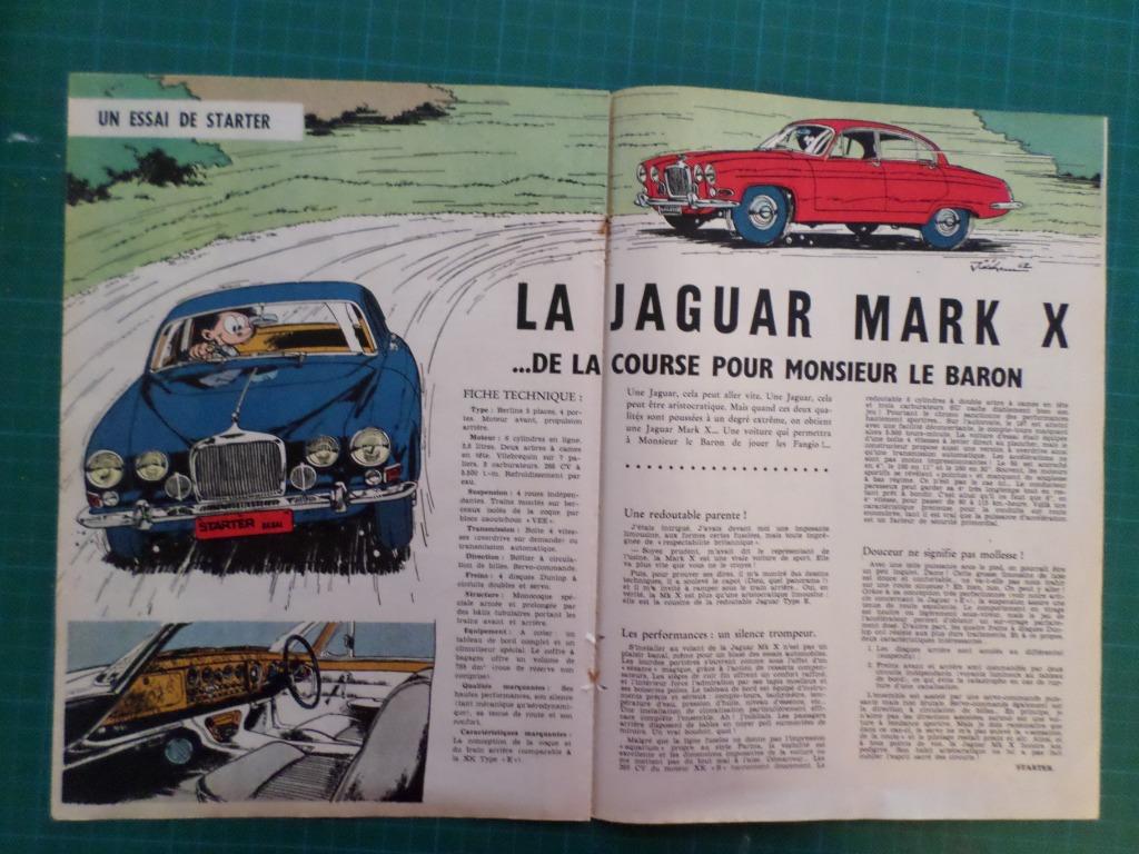 Jaguar Mark X - article illustré - 1962, Collections, Marques & Objets publicitaires, Enlèvement ou Envoi, Utilisé, Autres types