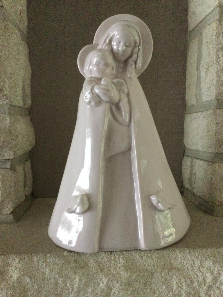 Art Deco beeld Jeanne Hebbelynck gesig.J H. R.2. porselein, Antiek en Kunst, Ophalen of Verzenden