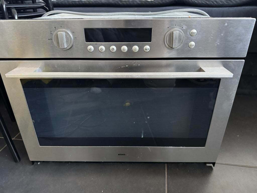 Atag combi magnetron-oven, Elektronische apparatuur, Ovens, Ophalen, Gebruikt, 60 cm of meer, Oven met grill