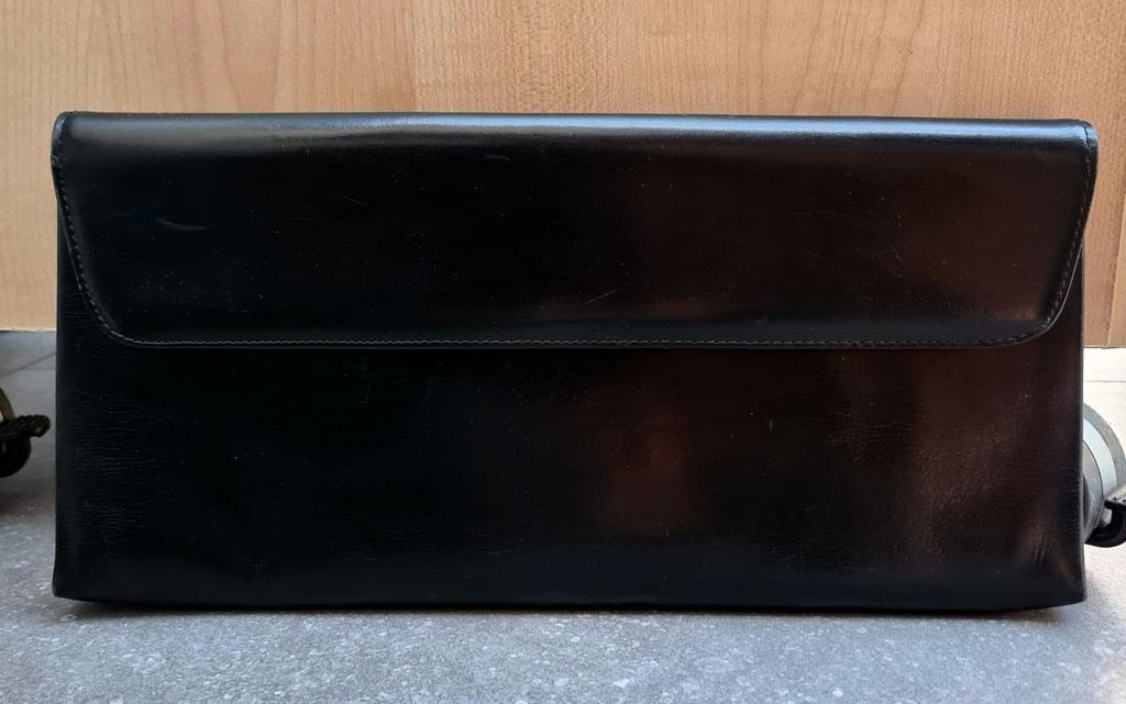 vintage clutch - zwart  - breedte 32,5 cm - hoogte 15,5 cm, Ophalen, Zwart