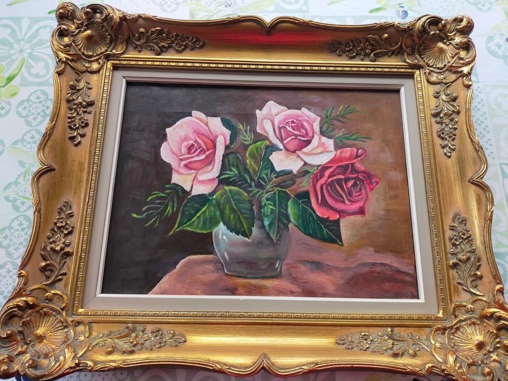 Mooie schilderij op doek gesigneerd CClaes., Ophalen