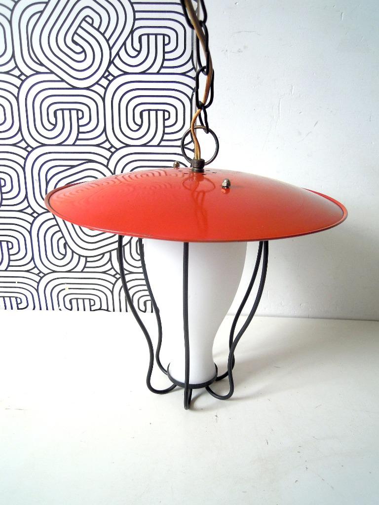 Suspension typique des années 50, Antiquités & Art, Antiquités | Éclairage, Enlèvement ou Envoi