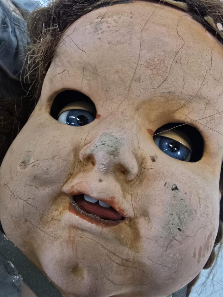 Antieke pop / halloween / curiosa, Verzamelen, Poppen, Gebruikt, Pop, Ophalen of Verzenden