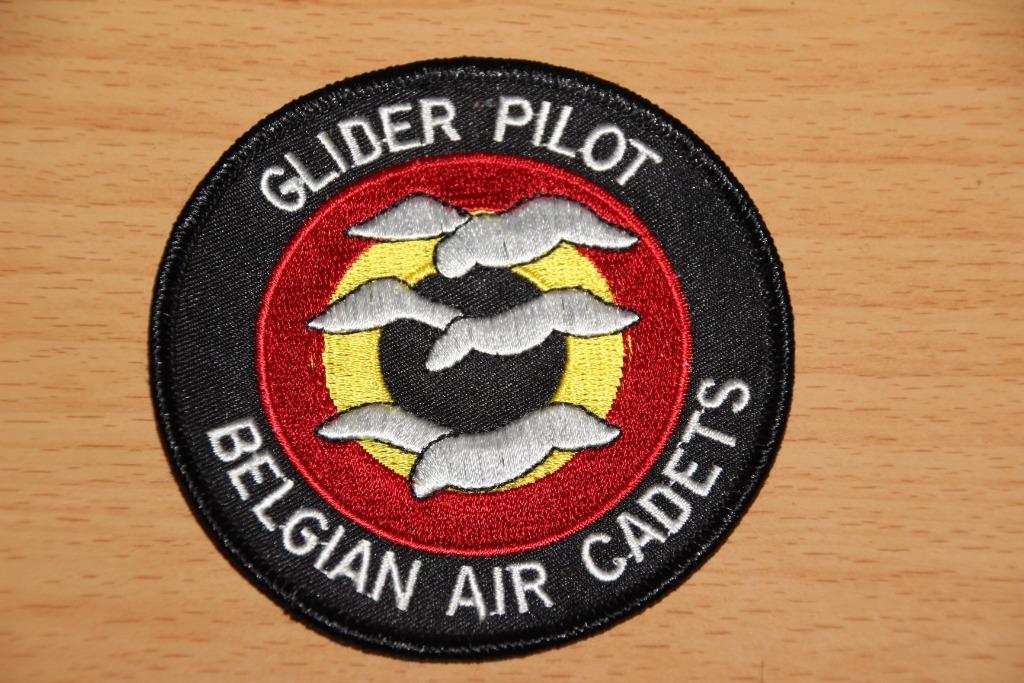 ABL Patch " GLIDER PILOT - Belgian Air Cadets", Collections, Envoi, Armée de l'air, Emblème ou Badge