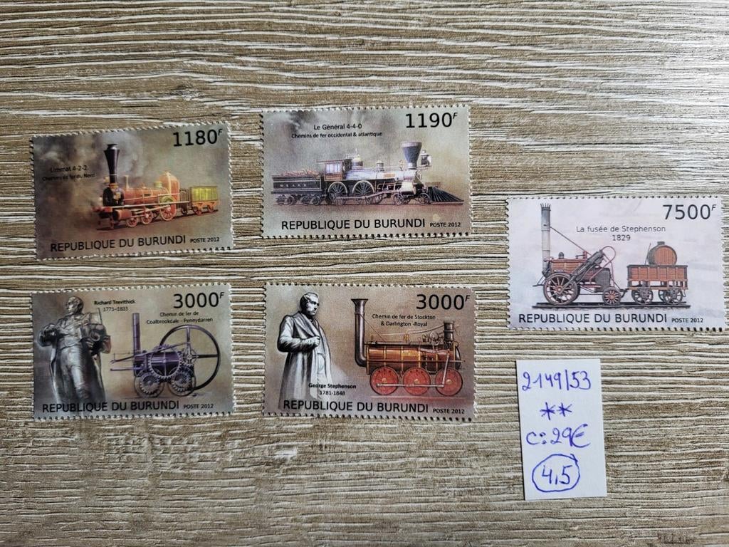 Burundi postfris getand, Ophalen of Verzenden, Postfris