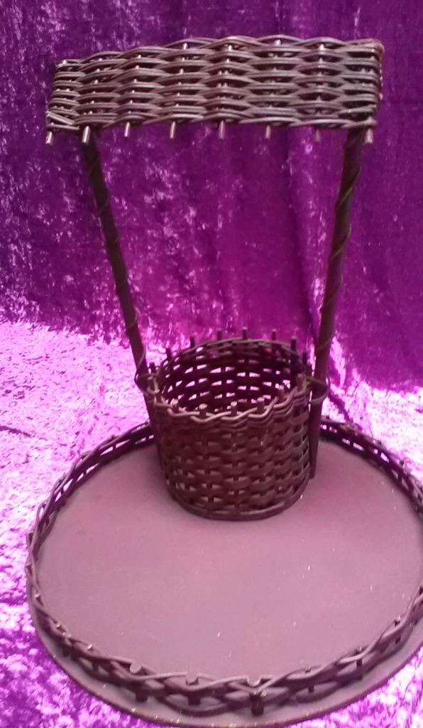 Presentatie mand waterput voor doopsuiker - bordeaux kleur, Enlèvement, Neuf, Cadeau d'accouchement