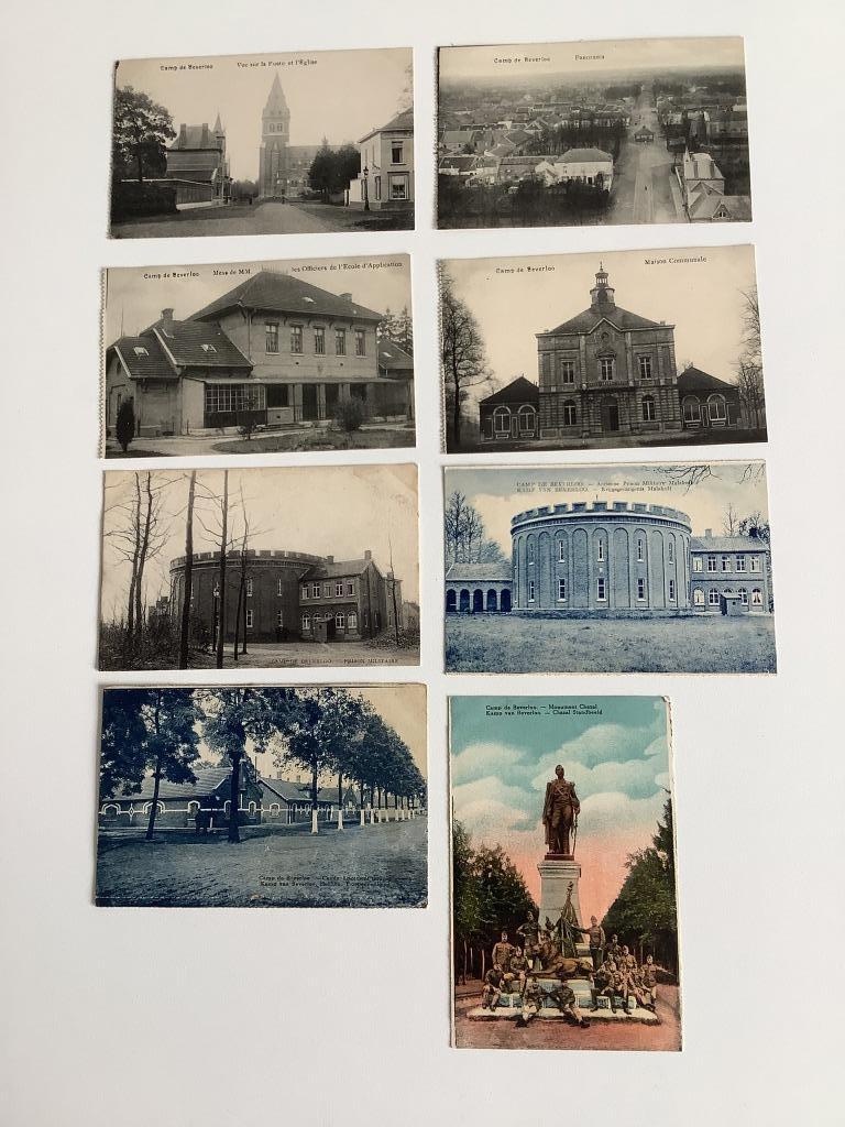 8 oude postkaarten Kamp van Beverloo, Verzamelen, Postkaarten | België, Ophalen of Verzenden