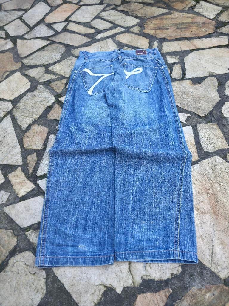 Pelle Pelle Baggy Jeans Blue W36 L34 Y2K Streetwear, Kleding | Heren, Spijkerbroeken en Jeans, Zo goed als nieuw, W36 - W38 (confectie 52/54)