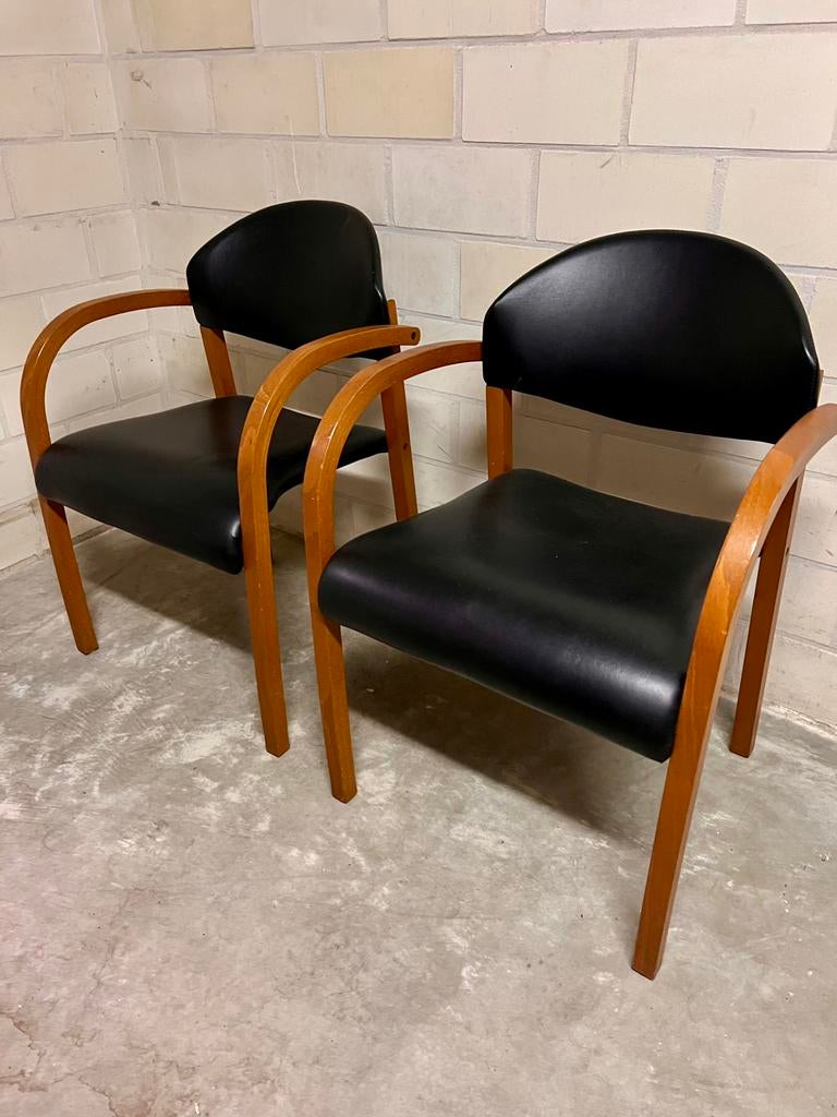 Vergaderstoelen 2stuks vintage, Huis en Inrichting, Stoelen, Ophalen, Zo goed als nieuw