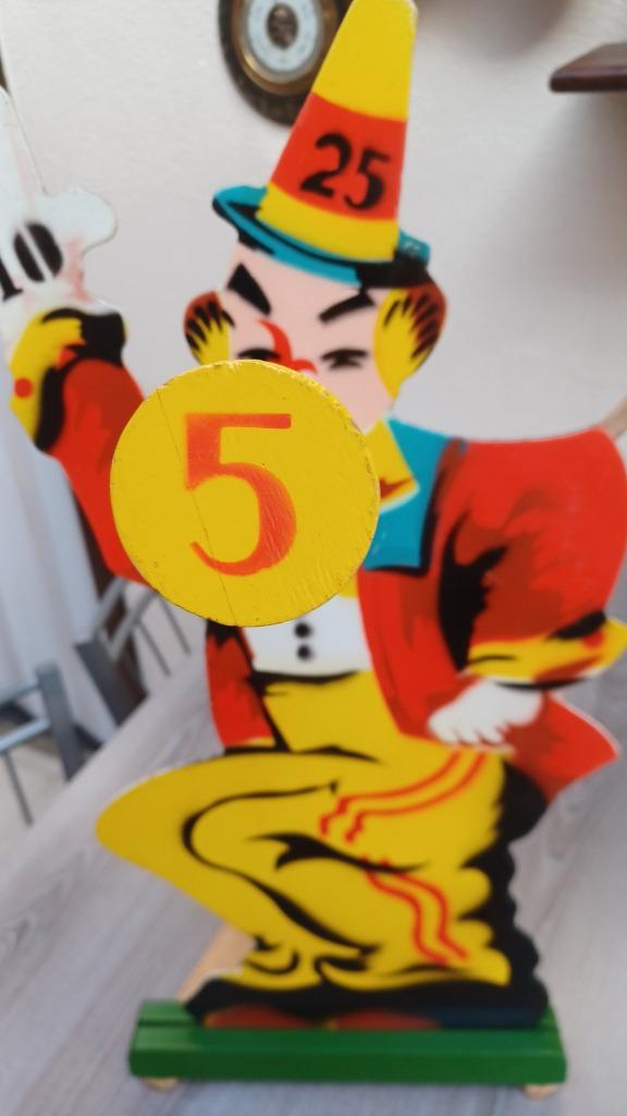 retro houten ringwerper/clown, Enlèvement, Utilisé, Autres types