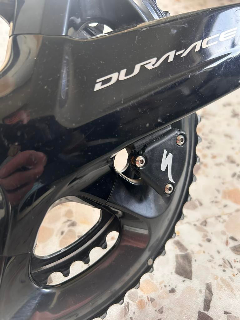 Dura ace crankset met powermeter, Ophalen of Verzenden, Gebruikt, Racefiets, Crankstel of Pedalen