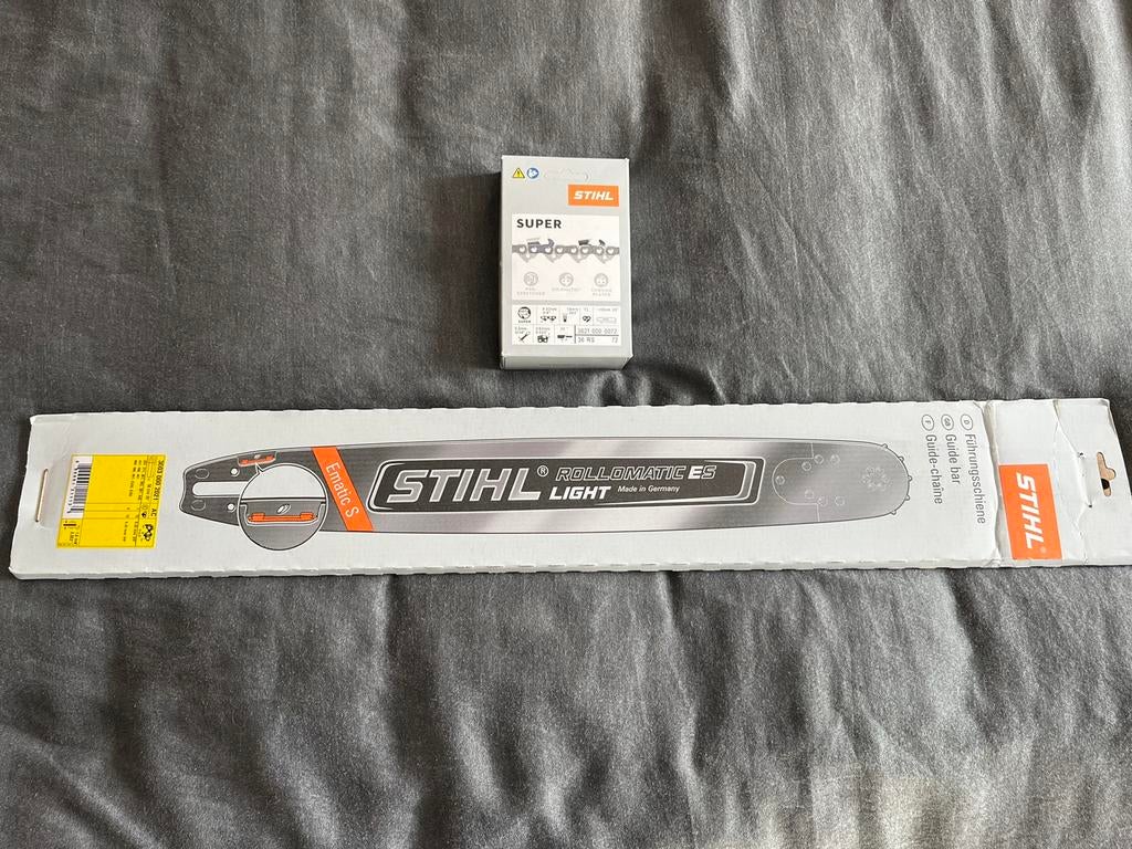 Stihl zaagblad 50cm light + 1 ketting nieuw, Tuin en Terras, Hand-tuingereedschap, Nieuw, Ophalen of Verzenden