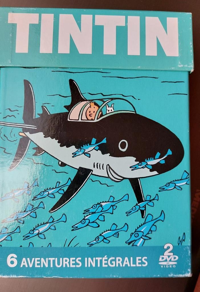 TINTIN Coffret 2 DVD 6 histoires 2011 bon état, Collections, Enlèvement ou Envoi, Tintin