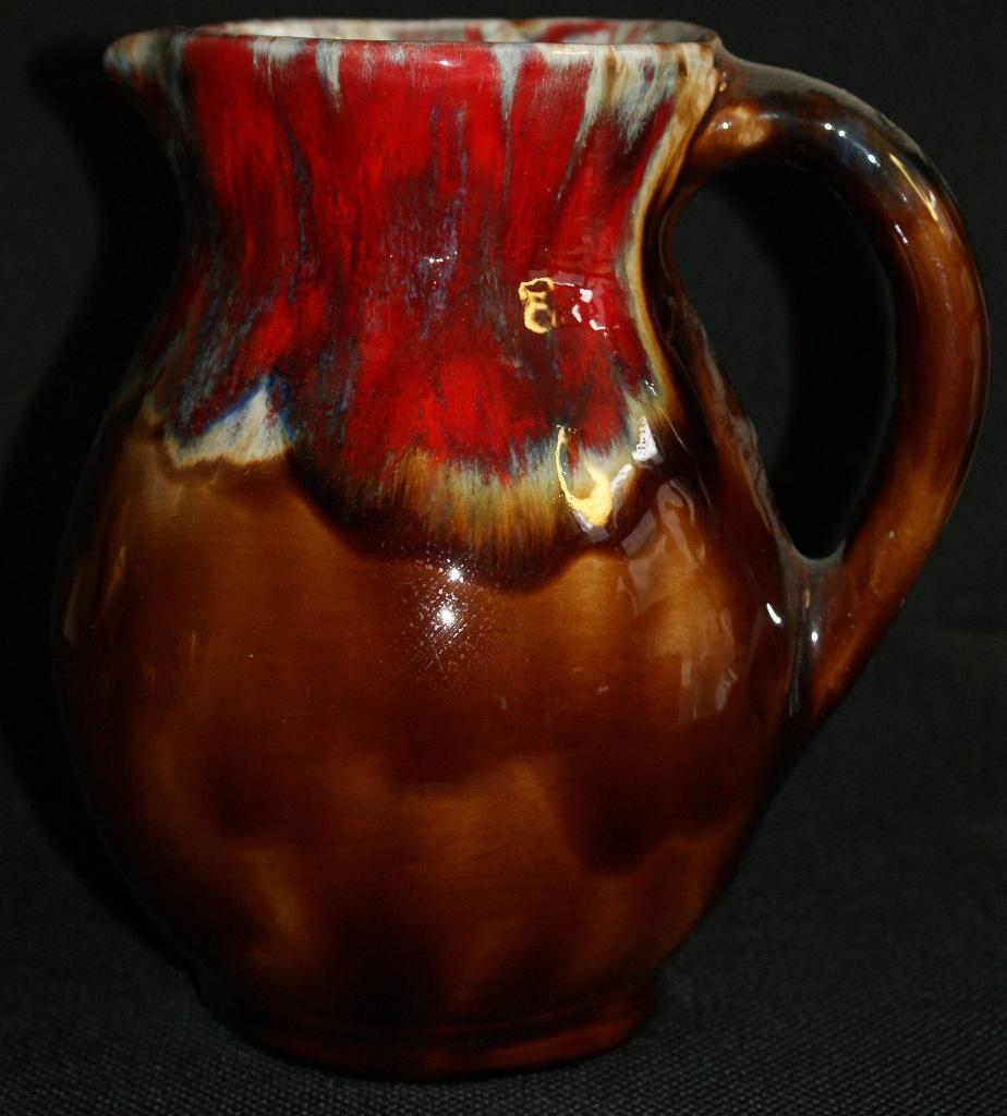 Ancienne cruche, pichet, broc en grès émaillé signée A.C., Antiquités & Art, Enlèvement ou Envoi