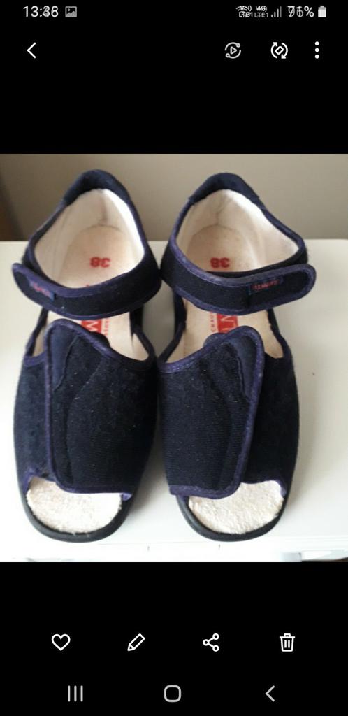 Pantoffels dames Pullman maat 38 van thuiszorgwinkel, Diversen, Verpleegmiddelen, Ophalen of Verzenden, Zo goed als nieuw