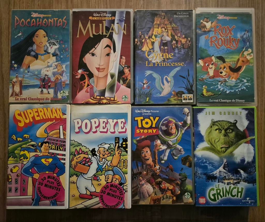 Lot cassettes dessins animés, Enlèvement ou Envoi