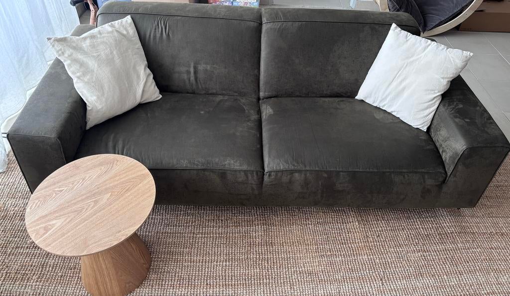 Zetel / Bank Lugano 3-zits - donkergroen, Ophalen, Zo goed als nieuw