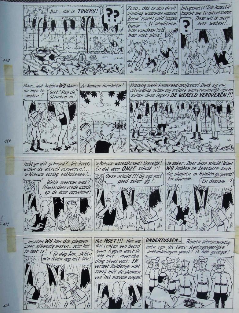 POM - originele pagina PIET PIENTER en BERT BIBBER, Ophalen of Verzenden