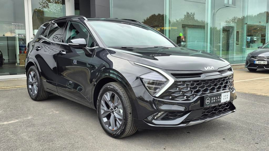 Kia Sportage 1.6 T-GDI HEV GT LINE  Nieuw !  7 jaar wa, Auto's, Zwart, 4 cilinders, Zwart, Bedrijf