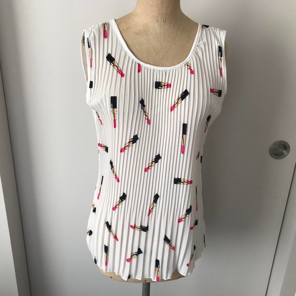 Leuke top,Terra di Siena, medium, Ophalen of Verzenden, Zo goed als nieuw, Maat 38/40 (M), Zonder mouw