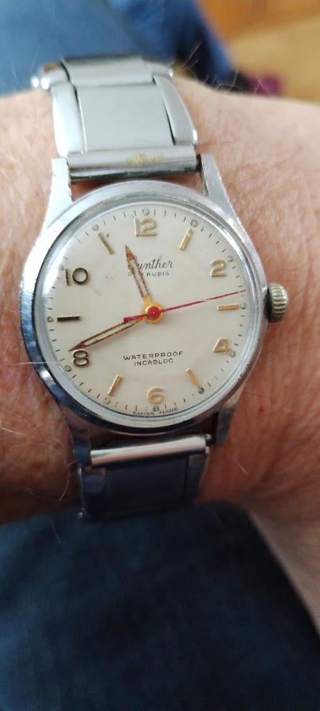 Gunther Horloge 17 Rubis., Enlèvement ou Envoi