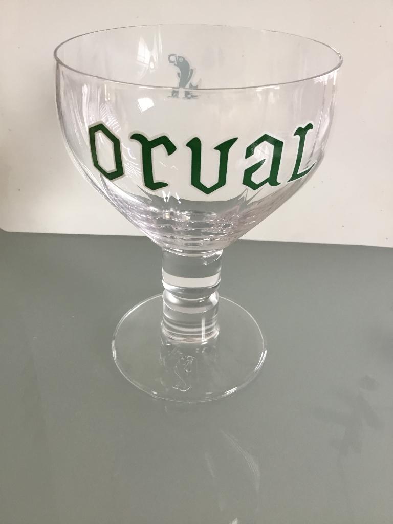 Verre Orval rare «  verre des  Moines « , Collections, Enlèvement ou Envoi, Comme neuf, Verre à bière