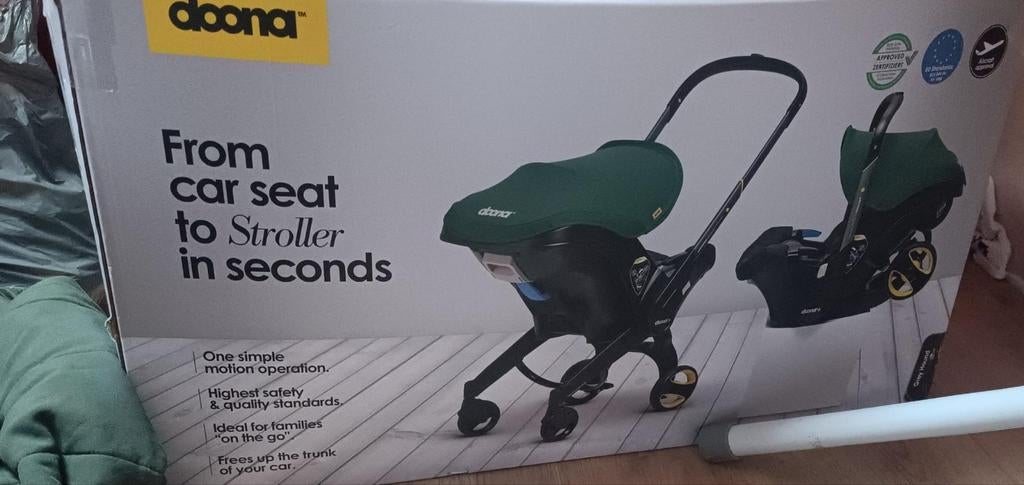 Doona buggy met toebehoren, Ophalen