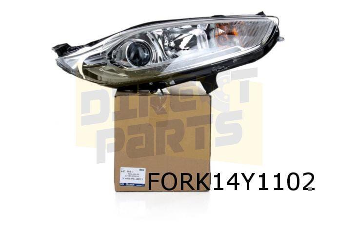 Ford Fiesta koplamp Rechts (halogeen / DE-lens / LED DRL) (c, -, Verzenden, -, Nieuw