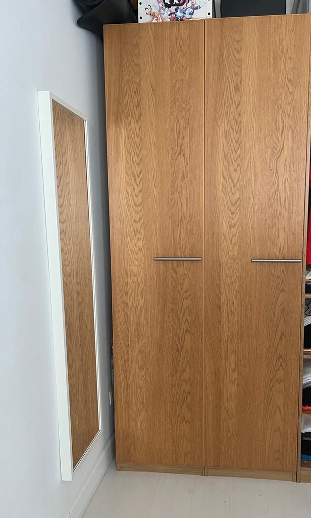2 deuren Ikea Pax eikenhout, Huis en Inrichting, Kasten | Kleerkasten, Ophalen, Eikenhout