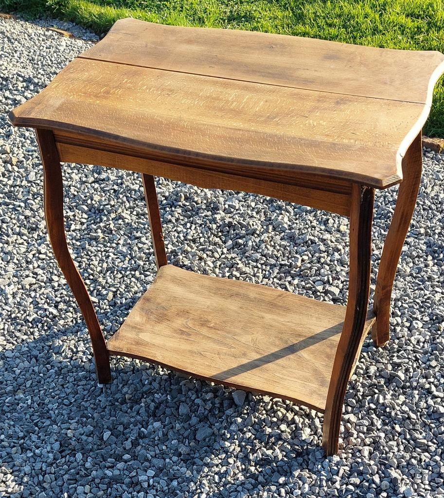 Table d'appoint en bois vintage, Antiquités & Art