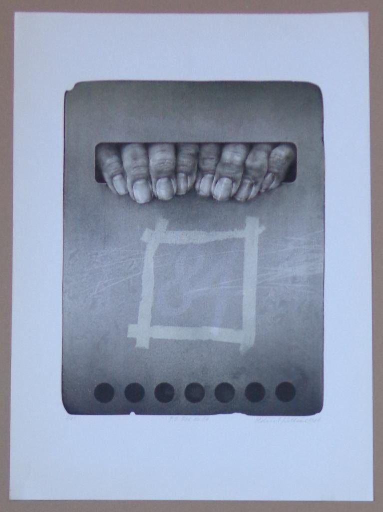 OLDRICH KULHANEK / P.O. BOX n 84 / KLEURLITHO / 70x51cm SIG, Ophalen of Verzenden
