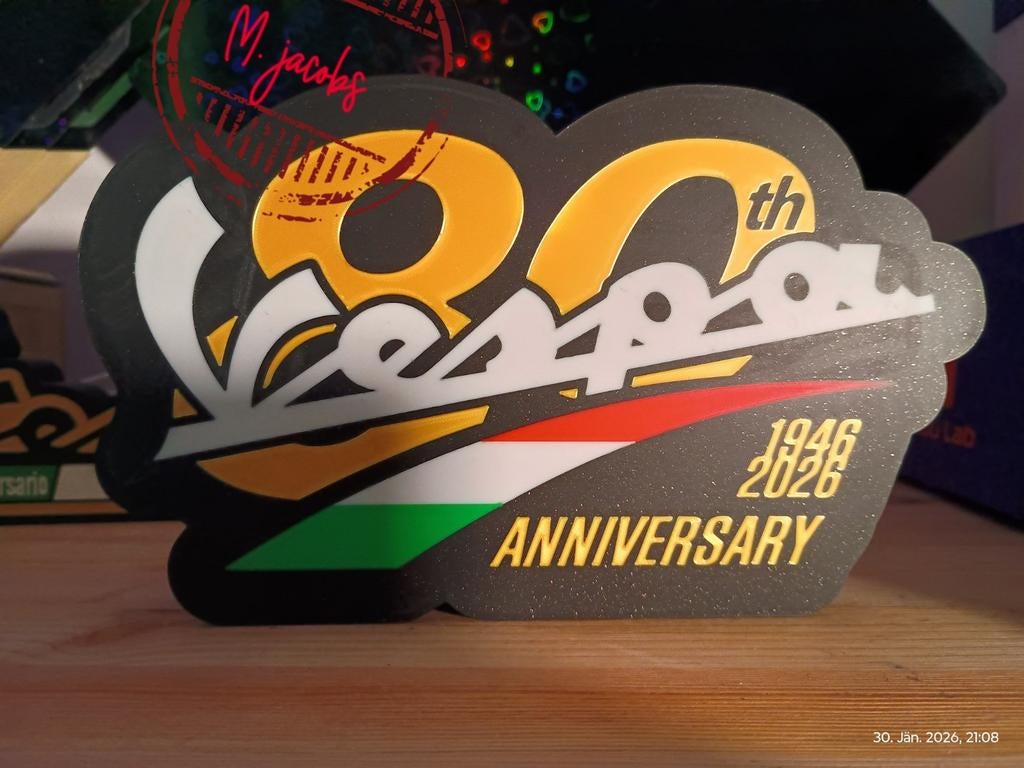 Le boîtier publicitaire Vespa avec éclairage LED est un véri, Enlèvement ou Envoi, Neuf, Table lumineuse ou lampe (néon)