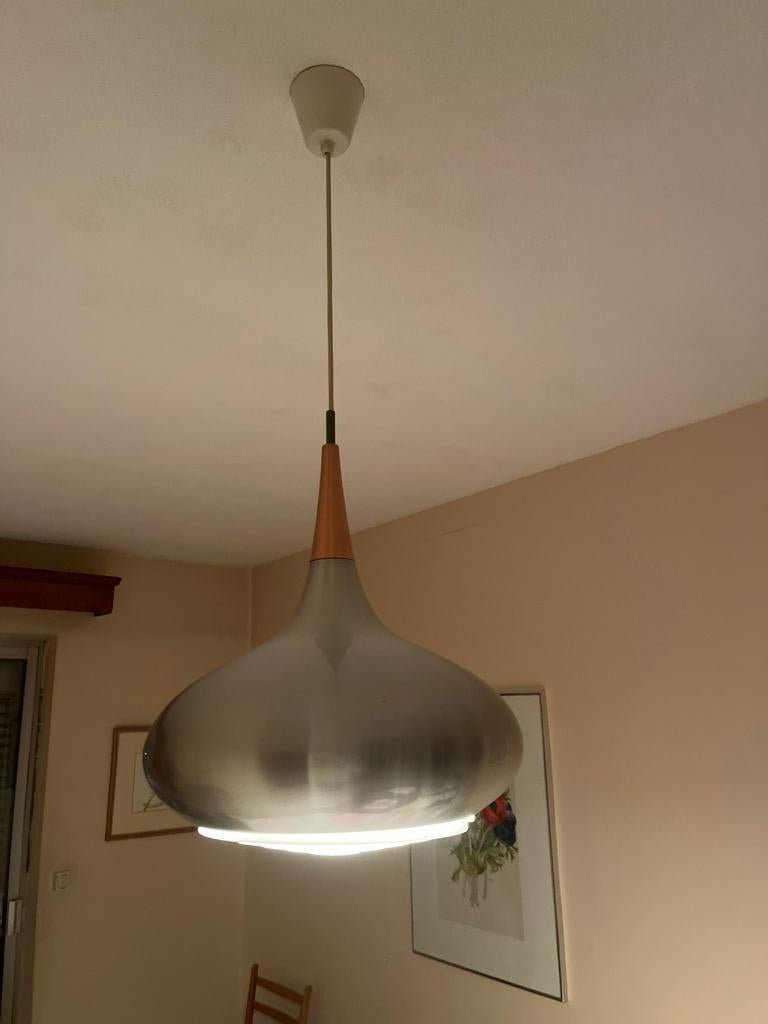 design luster, Huis en Inrichting, Lampen | Kroonluchters, Ophalen of Verzenden, Gebruikt, Hout, Modern design