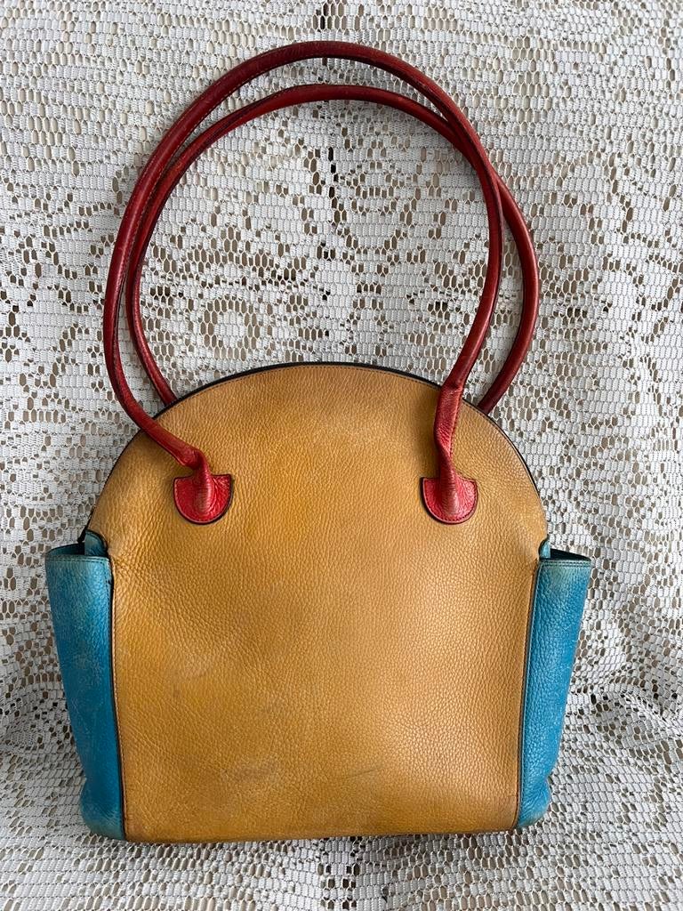 DELVAUX tas model Mousson veelkleurig leer, Ophalen of Verzenden, Gebruikt