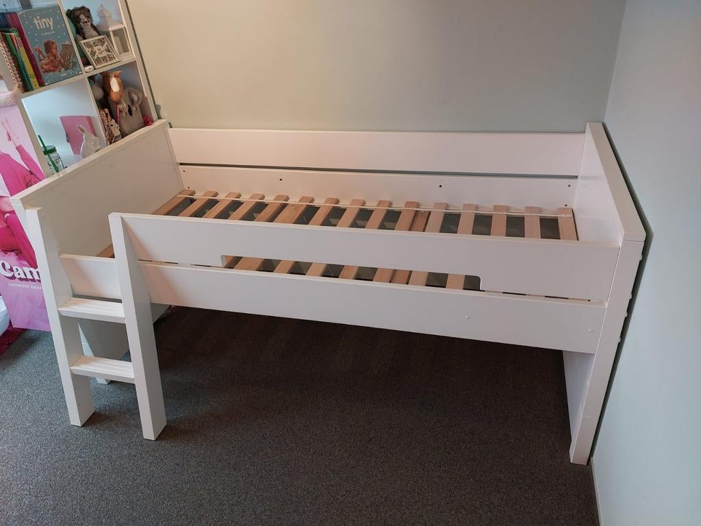 Bopita combiflex bed halfhoogslaper 90x200, Kinderen en Baby's, Kinderkamer | Stapelbedden en Hoogslapers, Gebruikt, Halfhoogslaper