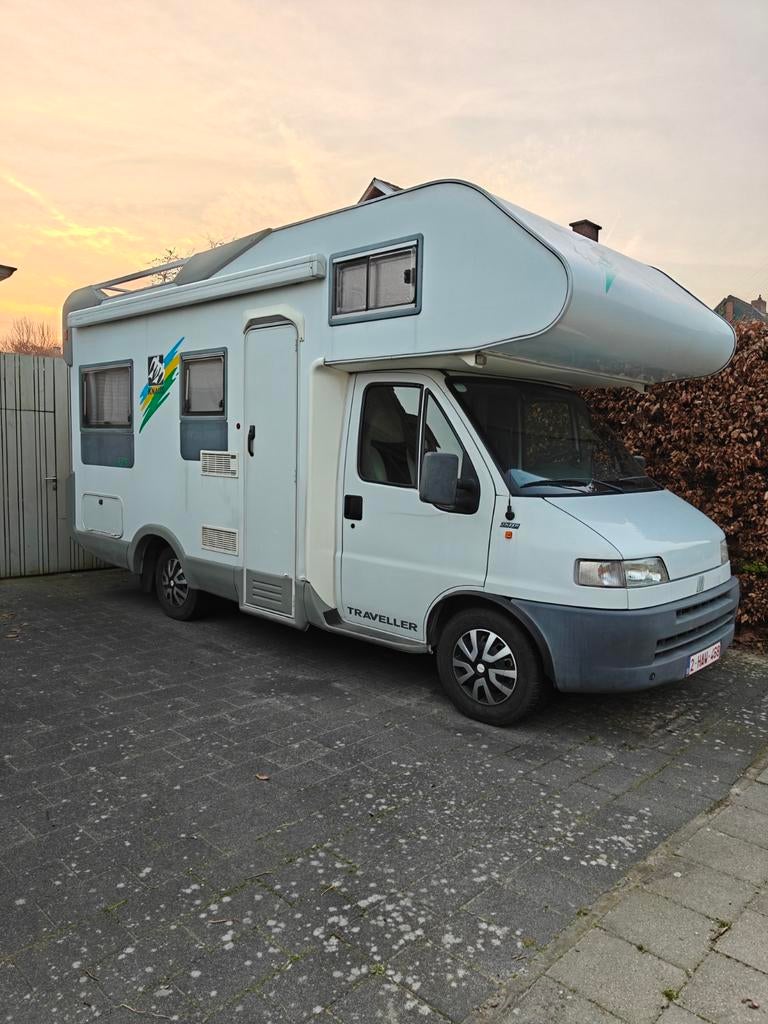 Camper Fiat Ducato, Caravans en Kamperen, Mobilhomes, Détecteur de fumée, Alkoof, Ringverwarming, Fiat