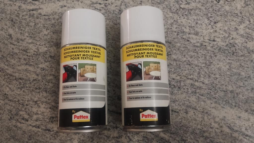 2 bombes de nettoyeur moussant pour textile, non utilisés, Enlèvement ou Envoi, Produit de nettoyage