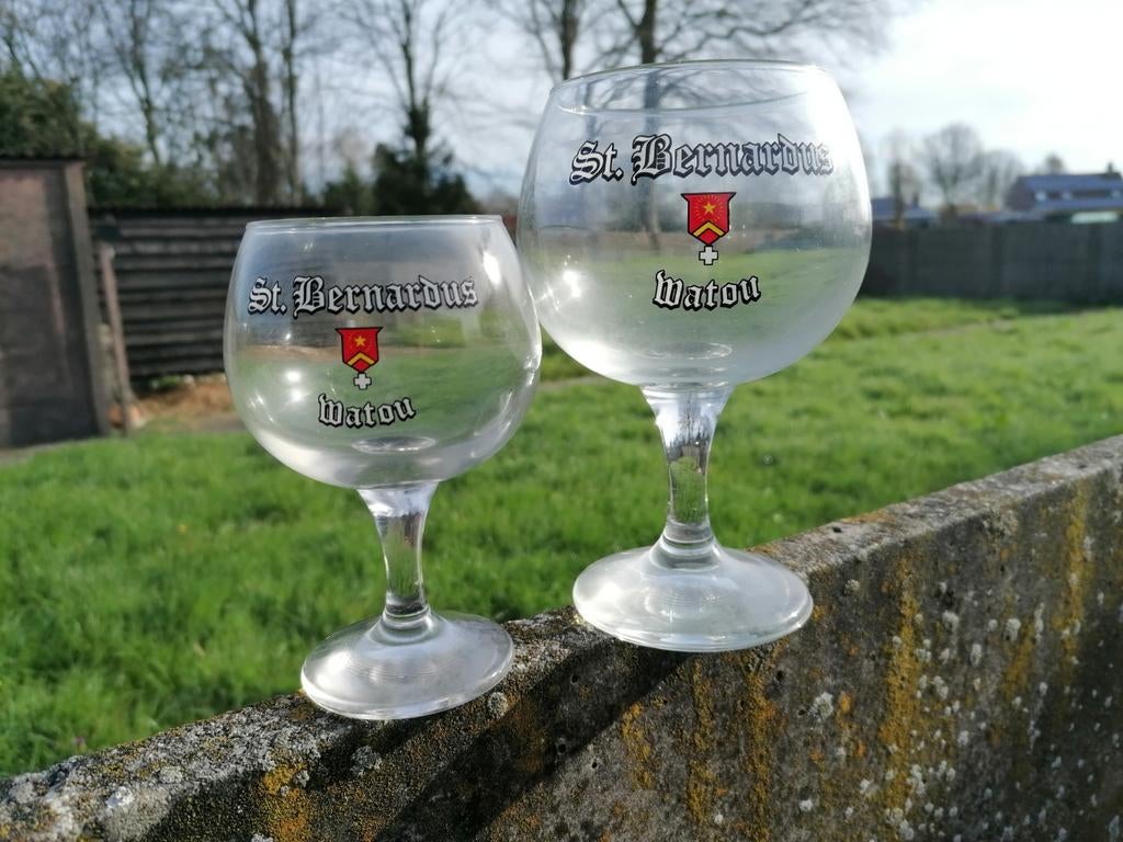 Duo Sint Bernardus Watou bierglazen., Ophalen of Verzenden