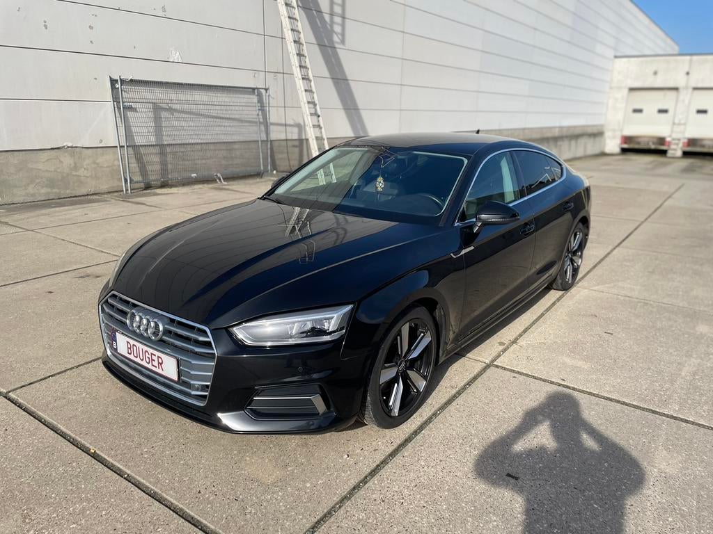 AUDI A5 SPORTBACK 2.0 DIESEL | AIRCO | NAVI | LEDER, Auto's, Audi, 1998 cc, Zwart, Leder, 5 deurs