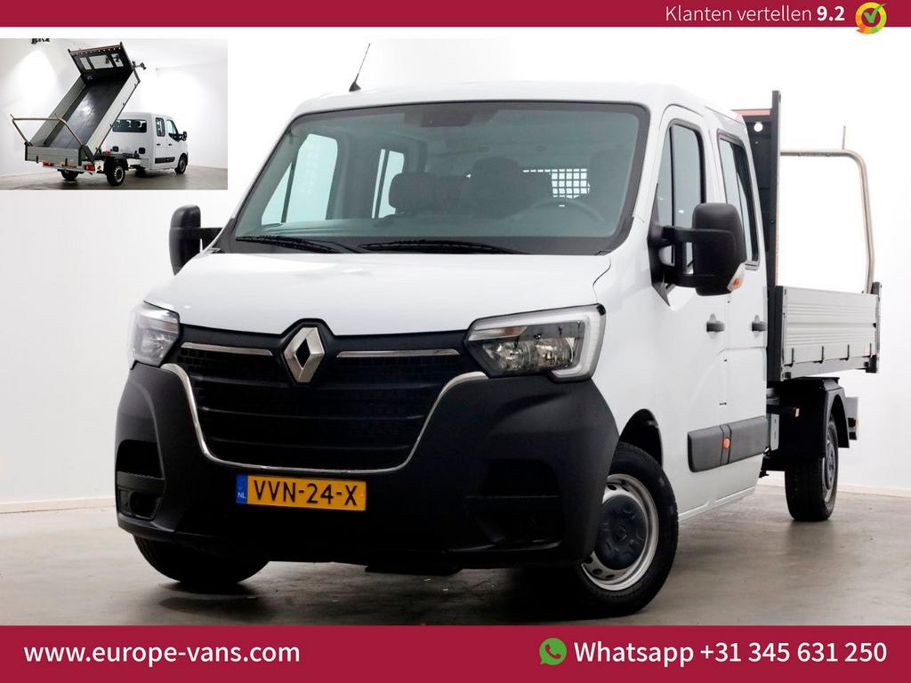 Renault Master T35 2.3 dCi 145pk L3 D.C. Kipper 05-2023, Auto's, Bestelwagens en Lichte vracht, Renault, Wit, Bedrijf, Onderhoudsboekje