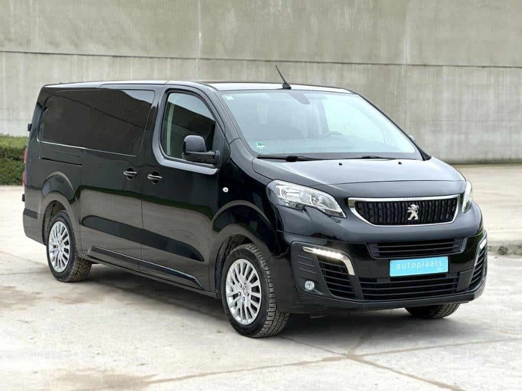 Peugeot Expert Long 2019 Dubbele Cabine 6pl Dodehoek Camera, 90 kW, 2500 kg, Zwart, Bedrijf