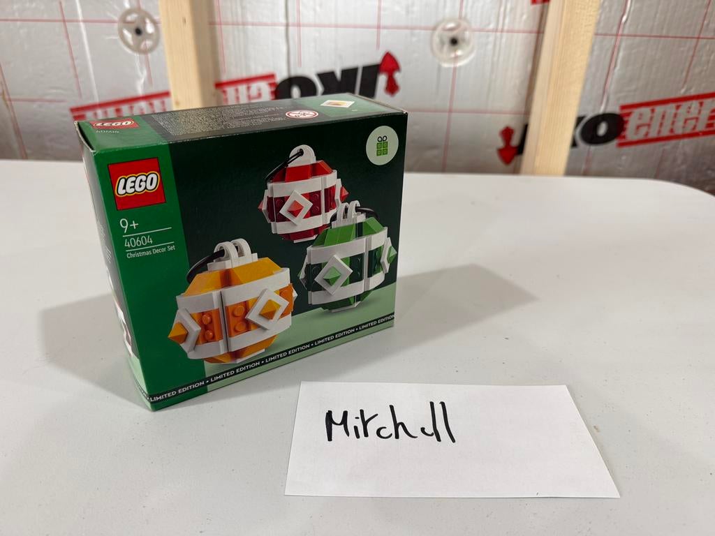 Lego kerst 40604 Christmas Decor Set, Kinderen en Baby's, Ophalen, Nieuw, Complete set, Lego