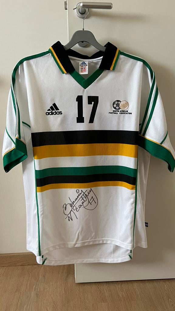 South Africa matchworn/issued shirt signed Benni McCarthy, Sport en Fitness, Voetbal, Ophalen of Verzenden, Zo goed als nieuw