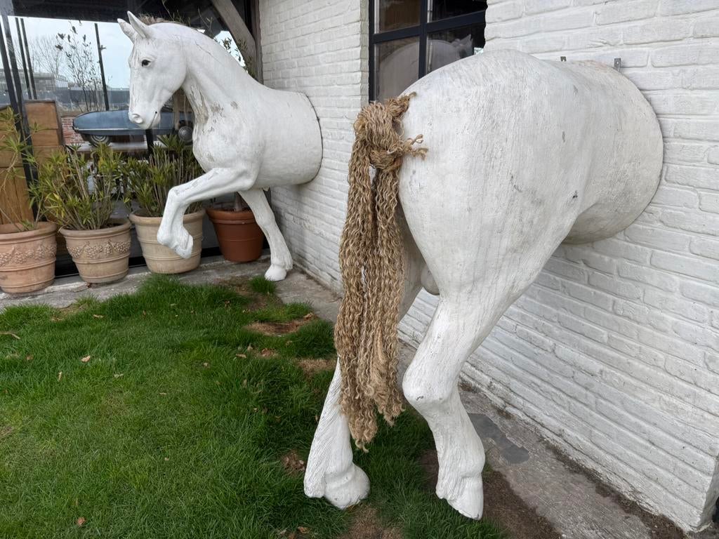 Paard in polyster en hout, Dieren en Toebehoren, Ophalen, C, C, C